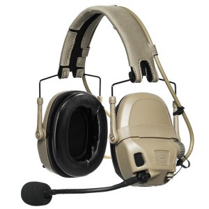 Гарнитура активная FCS AMP Tactic Rev. 6.1 Communication Headset, цвет песочный (TAN)